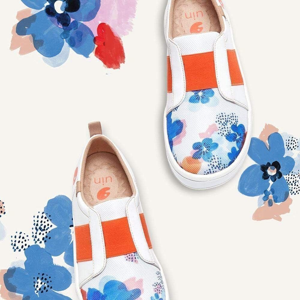 UIN Women's Casual Travel Skate Shoes (Forget Me Nots - Cordoba) New no box - Picture 2 of 9